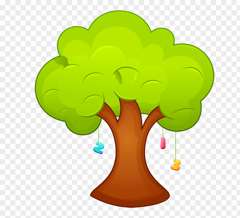 Cute Cartoon Trees Clip Art PNG