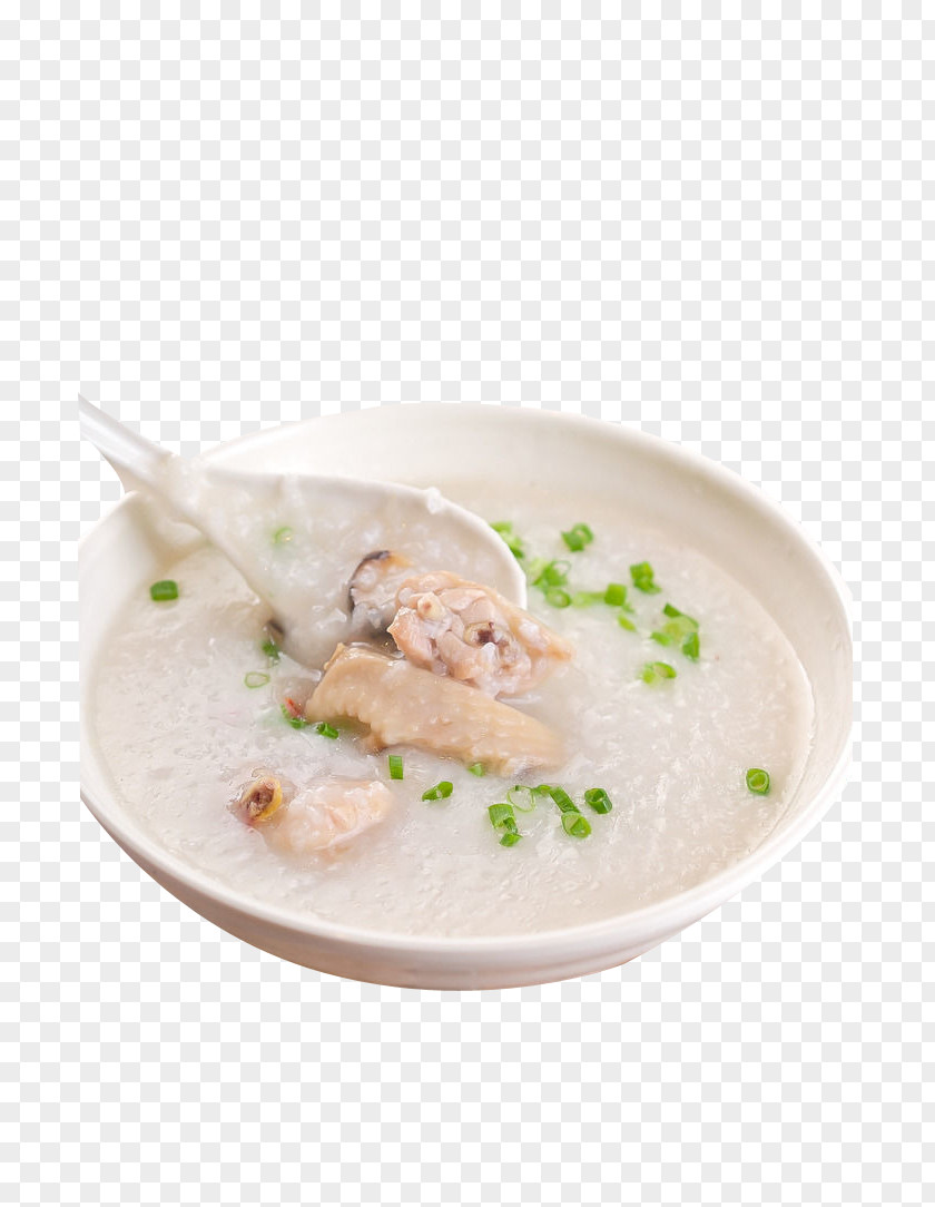 Fragrant Tender Chicken Congee Porridge PNG