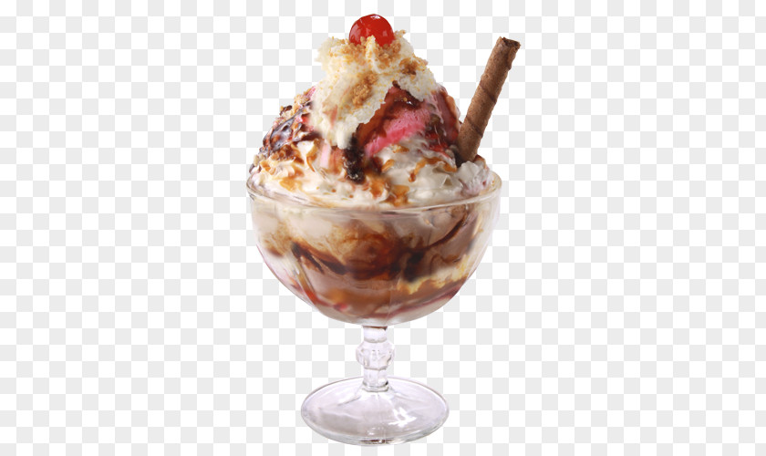 Ice Cream Sundae Knickerbocker Glory Parfait Dame Blanche PNG