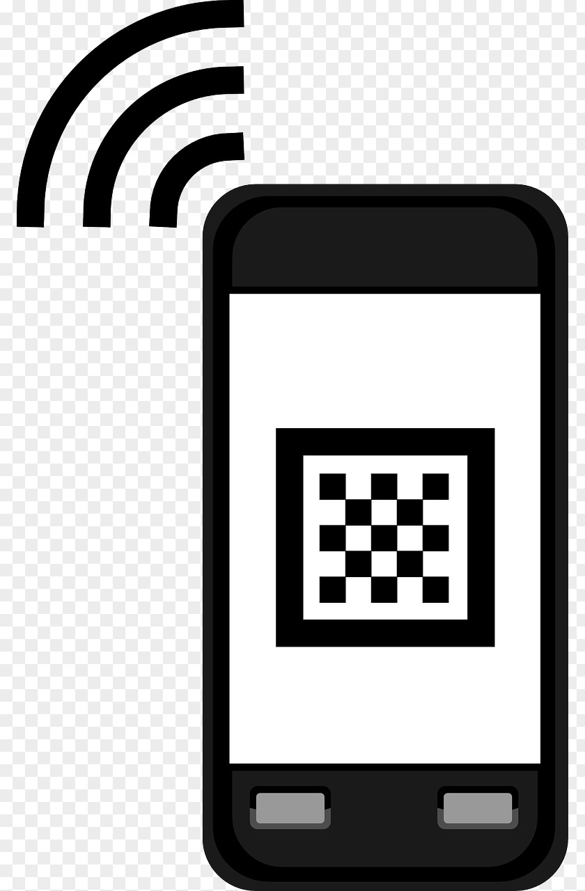 Phone Computer Icon QR Code Barcode Image Scanner Clip Art PNG