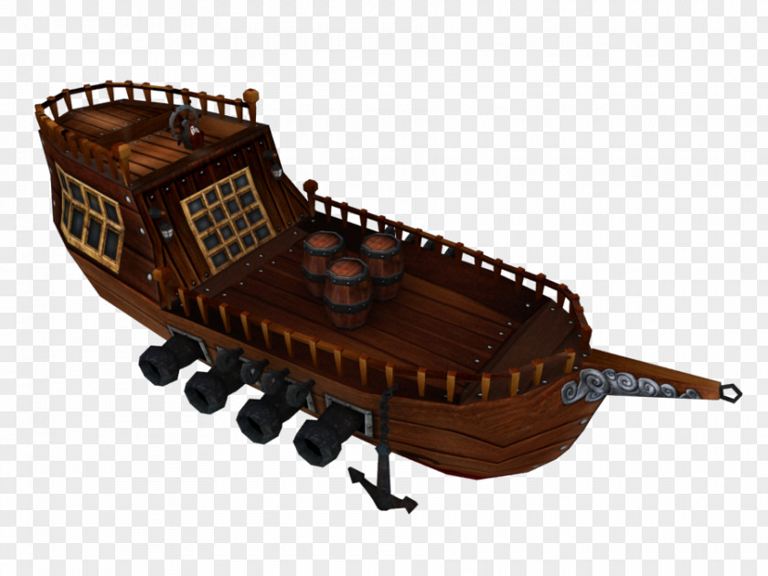 Pirate Ship Animation Low Poly 3D Modeling Computer Graphics Cartoon PNG