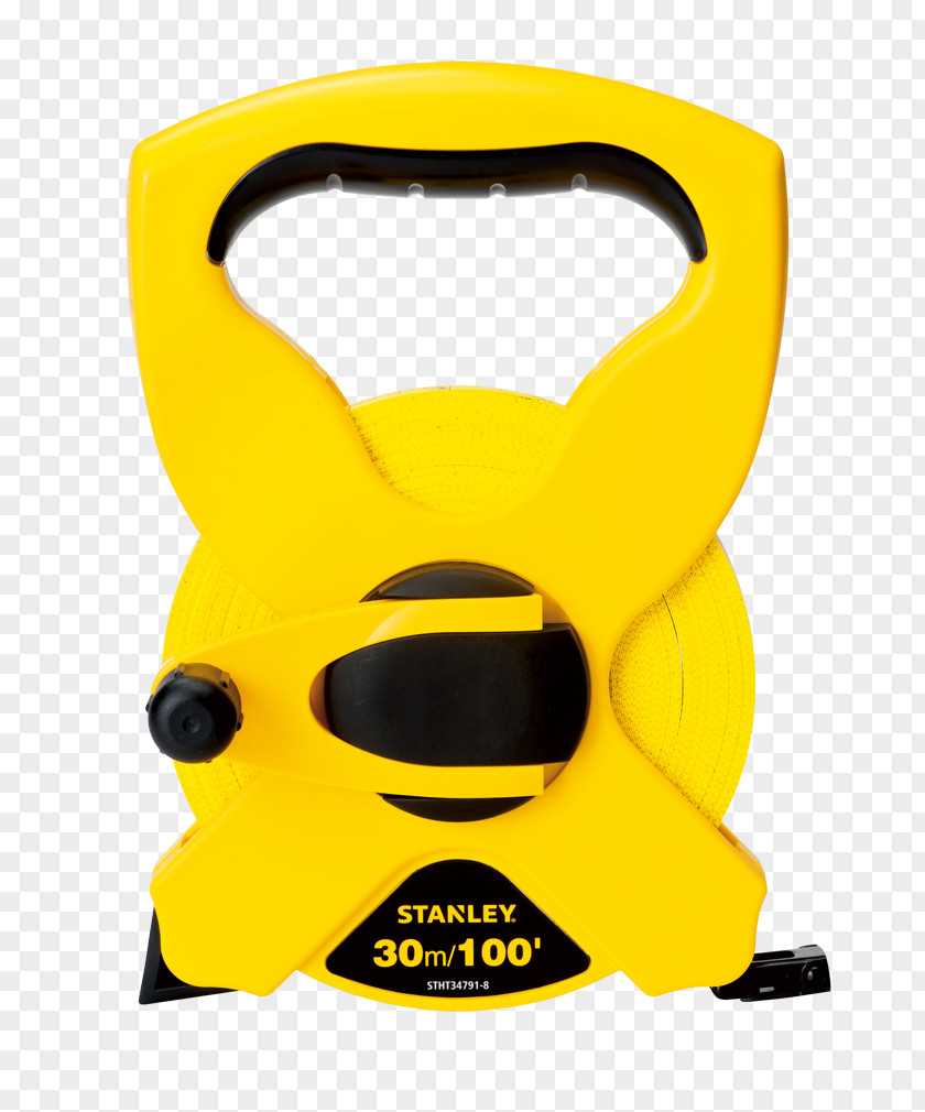 Yellow Tape Measure Stanley Hand Tools Black & Decker Measures PNG