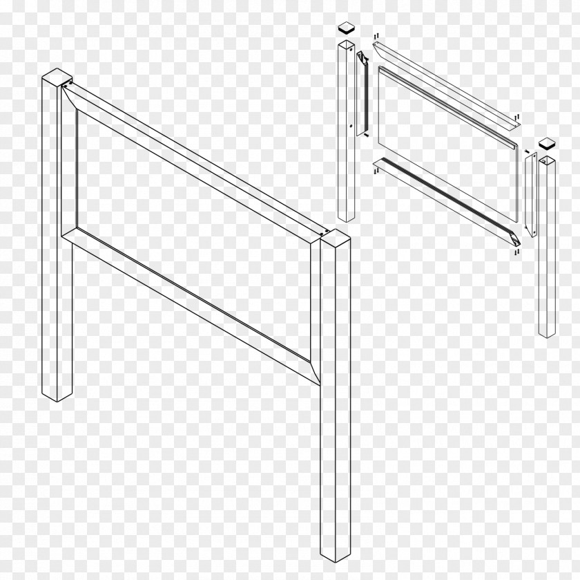 Border Mounted Door Handle Line Angle PNG