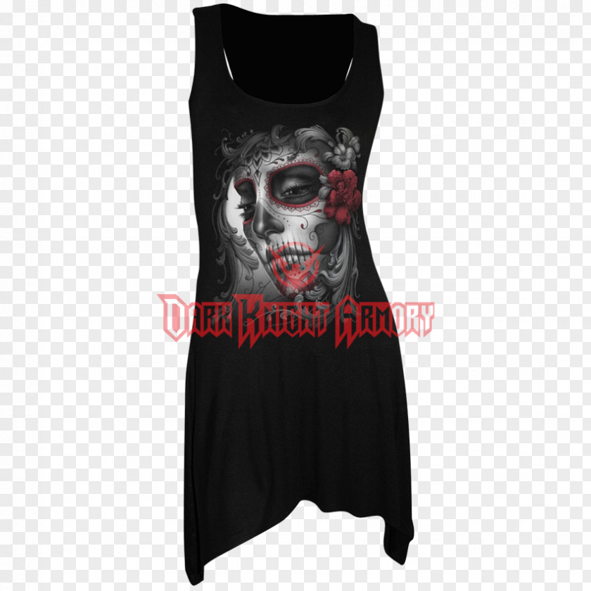 Dress T-shirt Tunic Skull Gothic Fashion PNG
