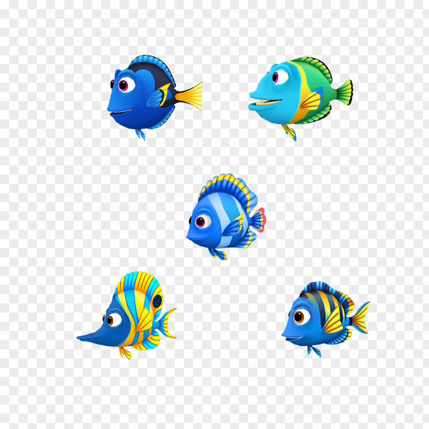 Finding Nemo Blue Fish Animation PNG