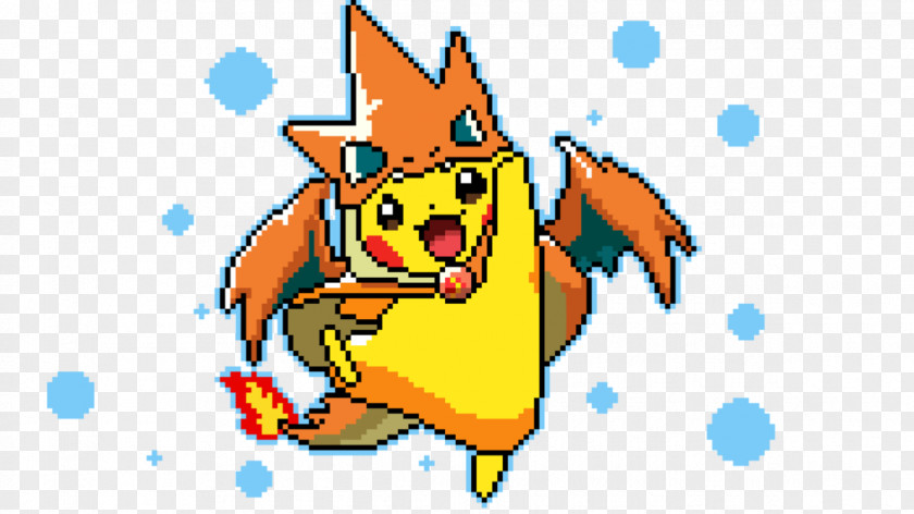 Pixel Art Pikachu Digital PNG