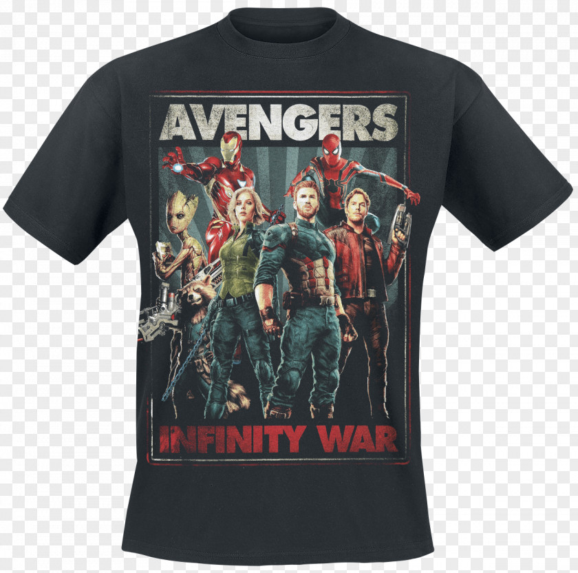 T-shirt Spider-Man Thanos Captain America The Avengers PNG