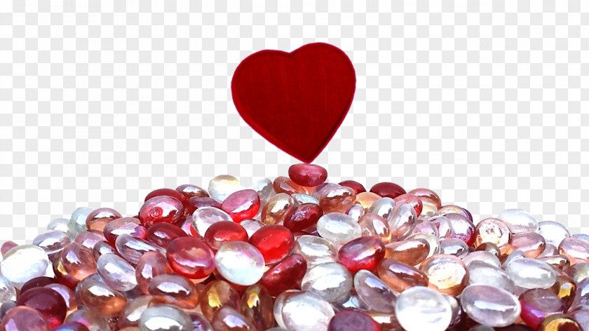 A Red Heart Wish Birthday Happiness Greeting & Note Cards Gemstone PNG