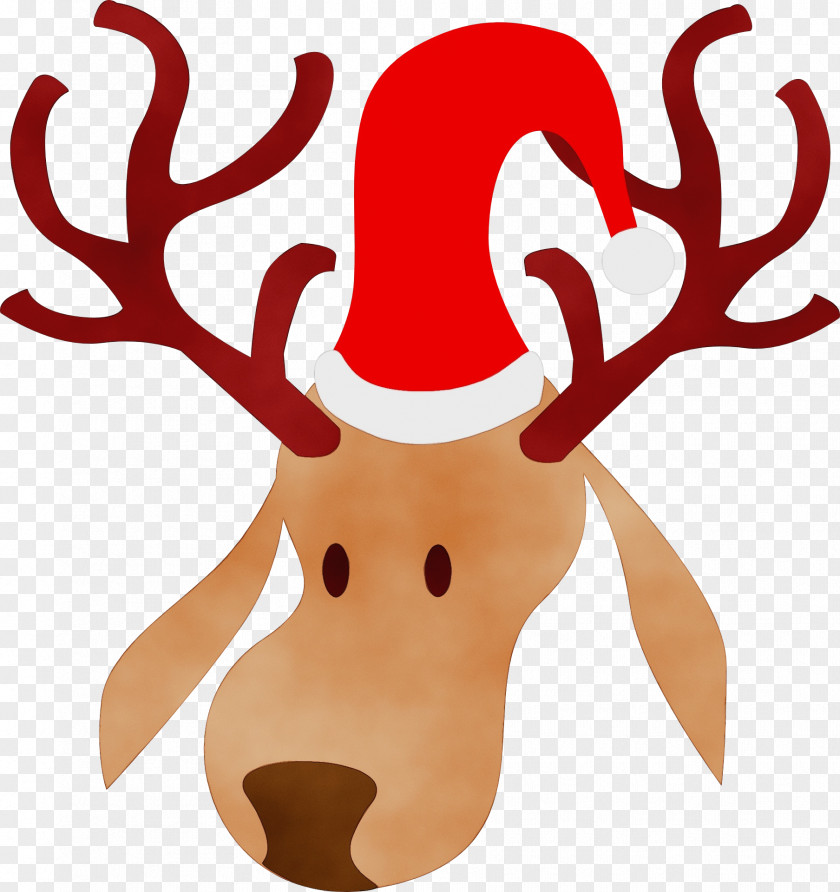 Animal Figure Moose Christmas Santa Claus PNG
