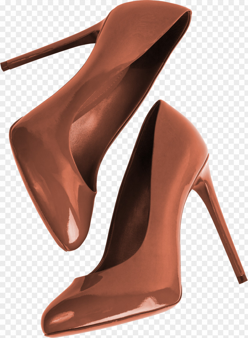 Brown High Heels Material Free To Pull High-heeled Footwear Stock Photography Shoe Royalty-free PNG