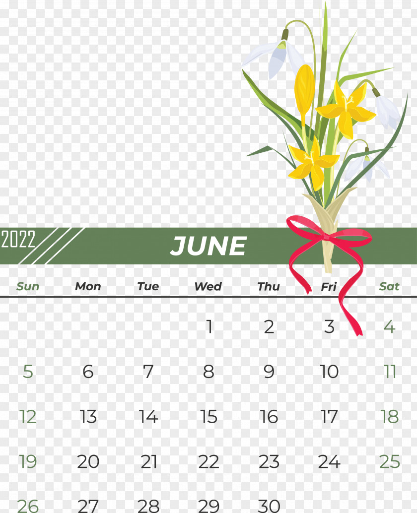 Calendar Flower Line Reading PNG