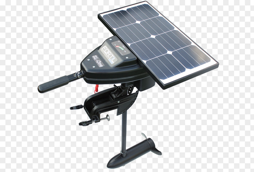Engine Outboard Motor Electric Solar Energy Panels Battery Charger PNG