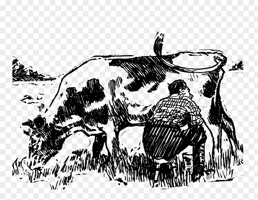 Realistic Milk Cattle Clip Art PNG