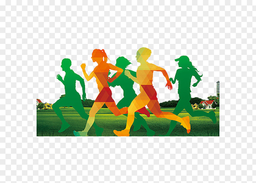 Running Silhouette PNG