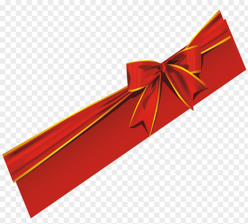 Bowknot 1 Ribbon Red Gift Bow Tie PNG