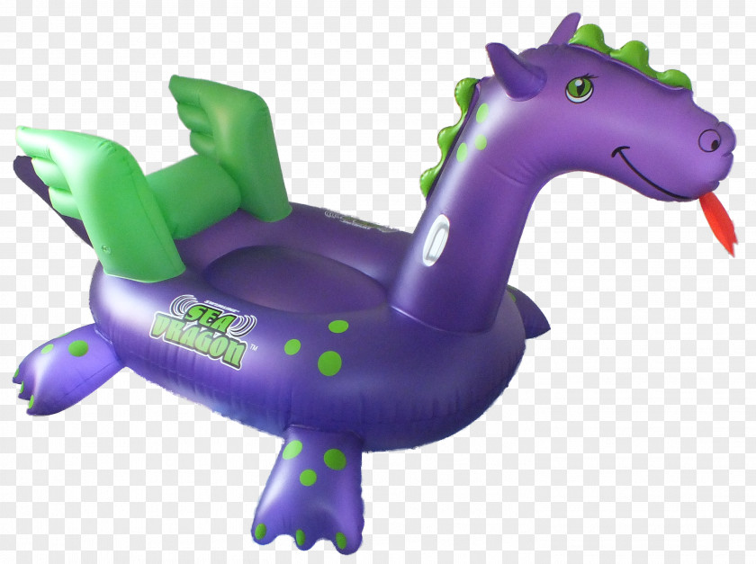 Inflatable Dragon Boat Swim Ring PNG