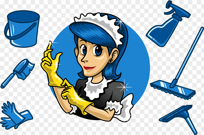 Vector Gray Princess Theatre Cleaner Maid Service Commercial Cleaning PNG