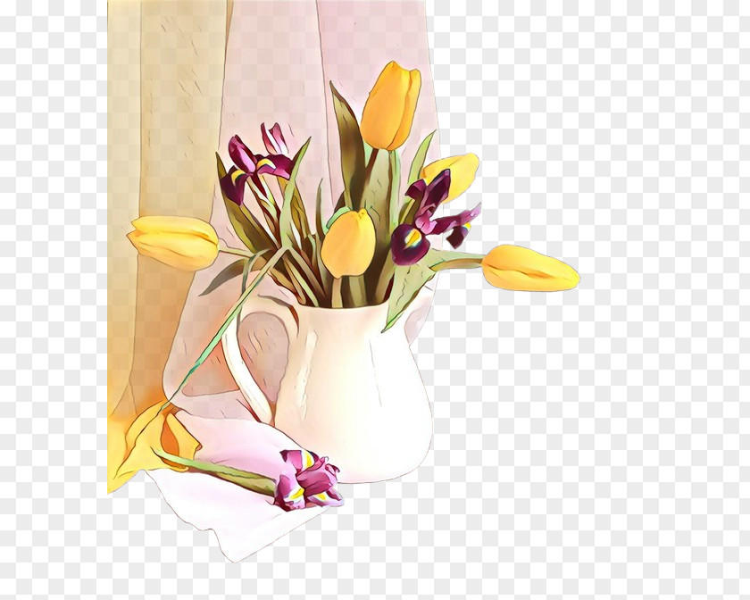 Flower Cut Flowers Plant Yellow Tulip PNG