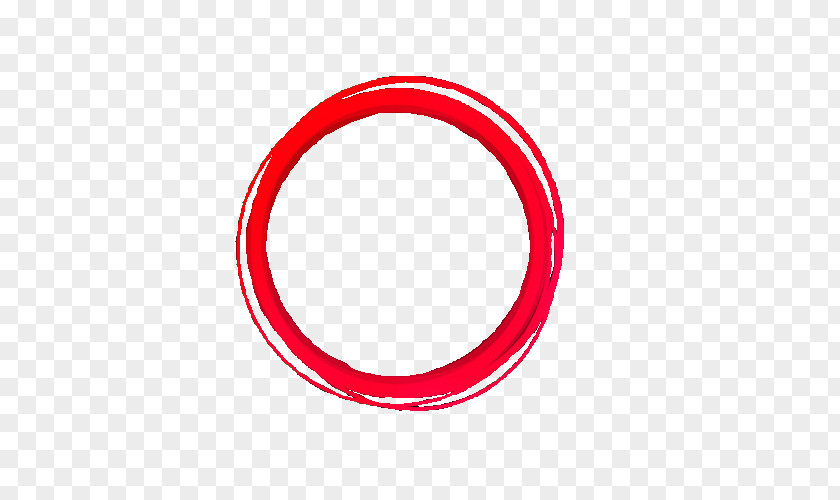 Red Zen Circle Chlorine O-ring Body Jewellery NORITZ CORPORATION Product Design PNG