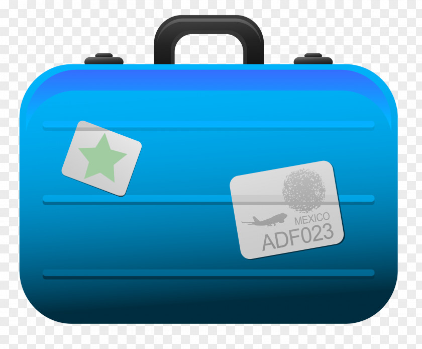 Transparent Blue Suitcase Clipart Picture Baggage Icon Clip Art PNG