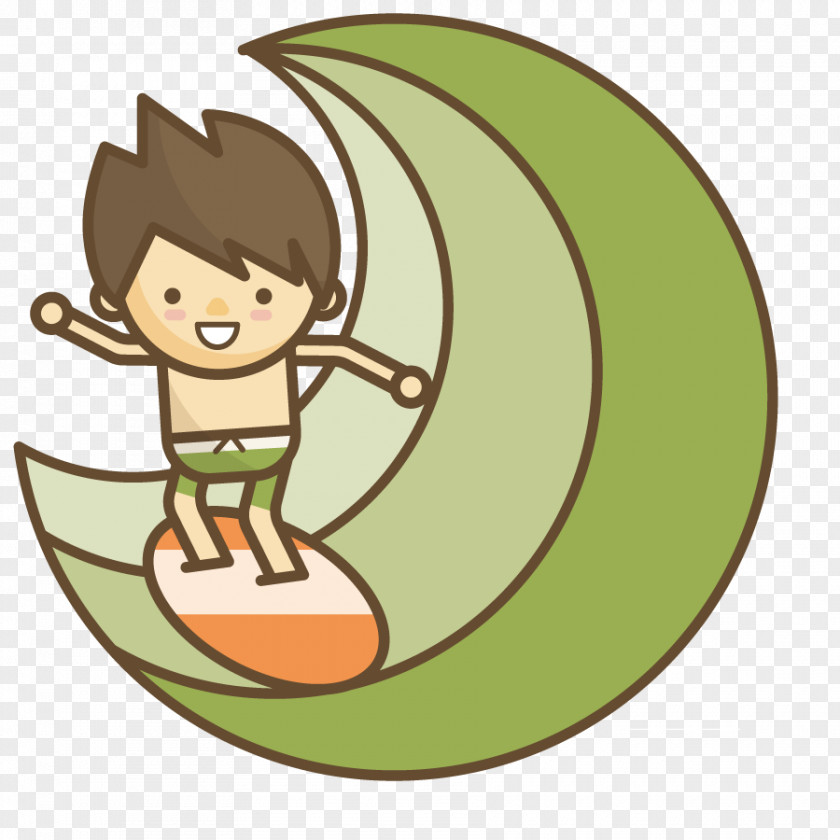 Vector Surfing Children Watercolor Painting Clip Art PNG