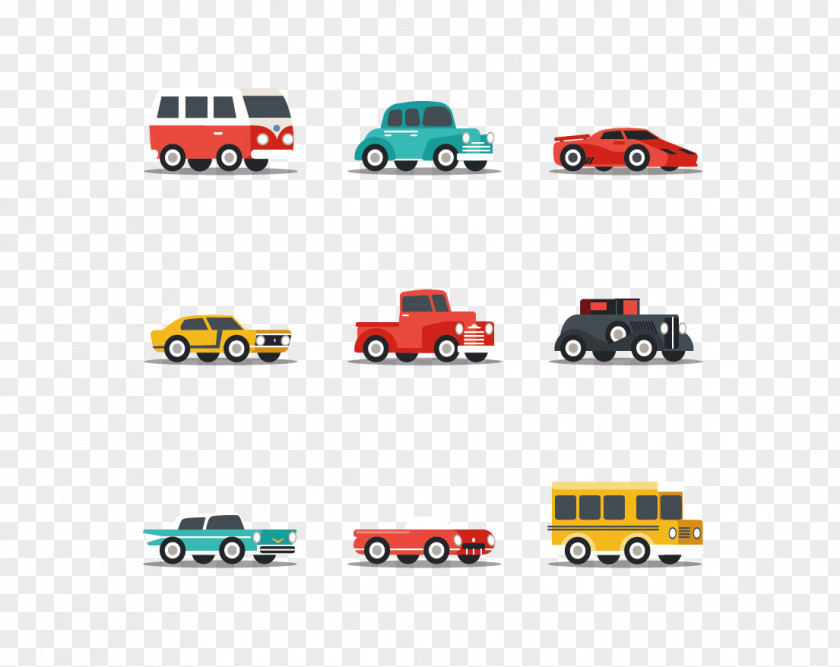Vector Toy Car Poster PNG