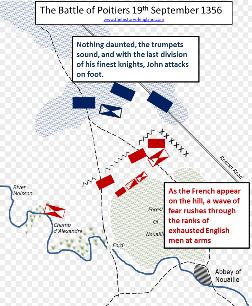 Cartoon Map Battle Of Poitiers House Plantagenet 0 History England PNG