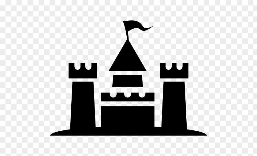 Castle Logo Sand Art And Play Graphic Design Stencil PNG