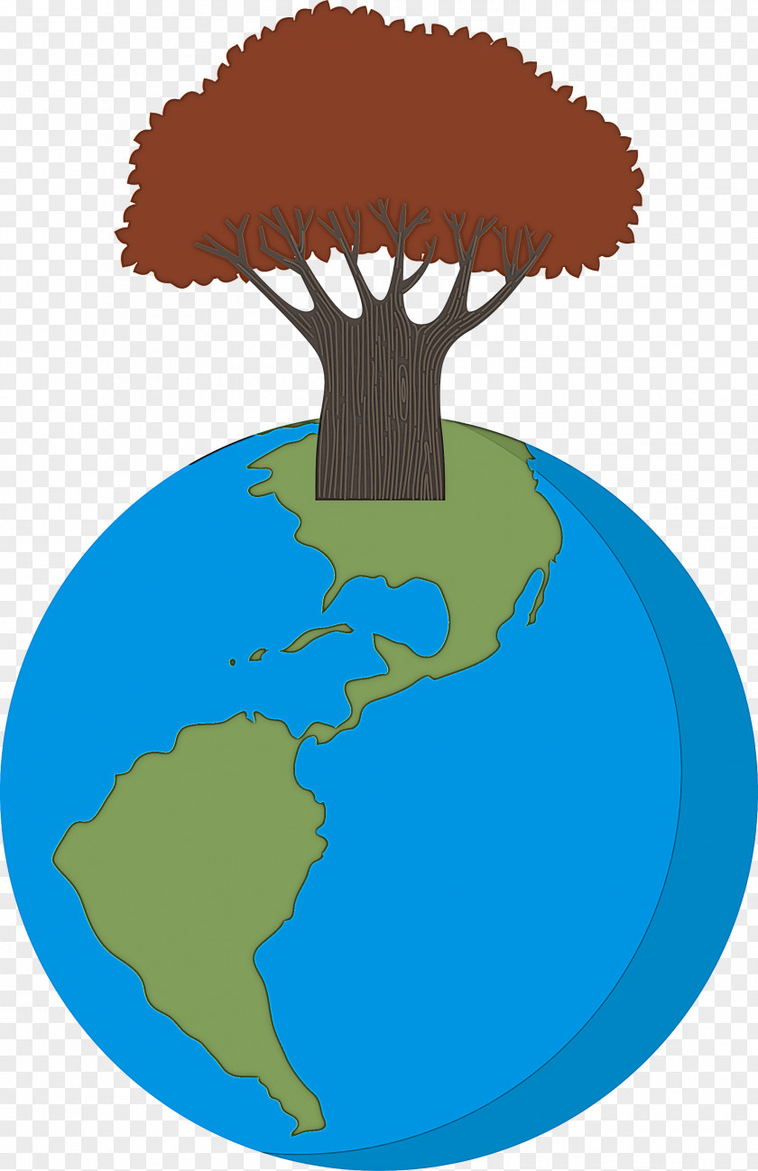 Earth Tree Go Green PNG