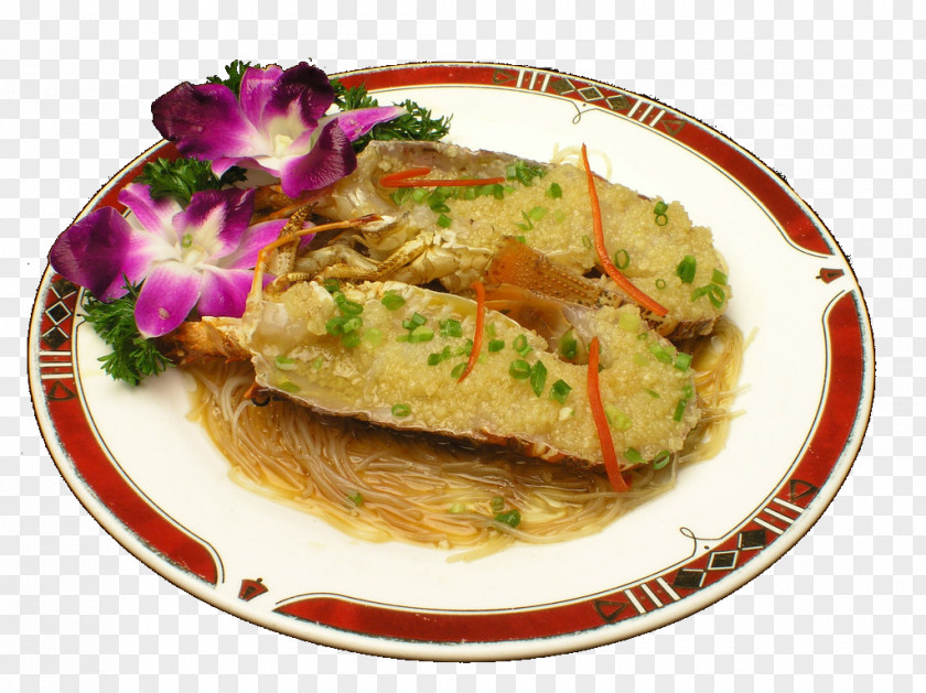 Garlic Thai Cuisine Lobster Palinurus Steaming PNG