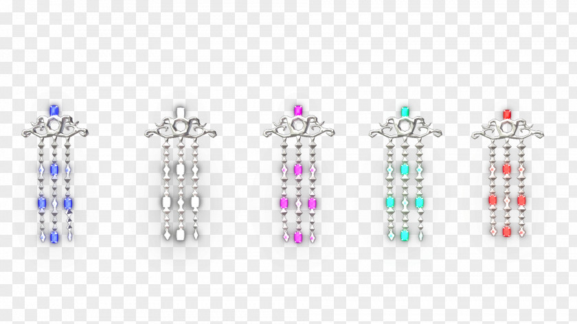 Jewellery Earring Body Pink M PNG