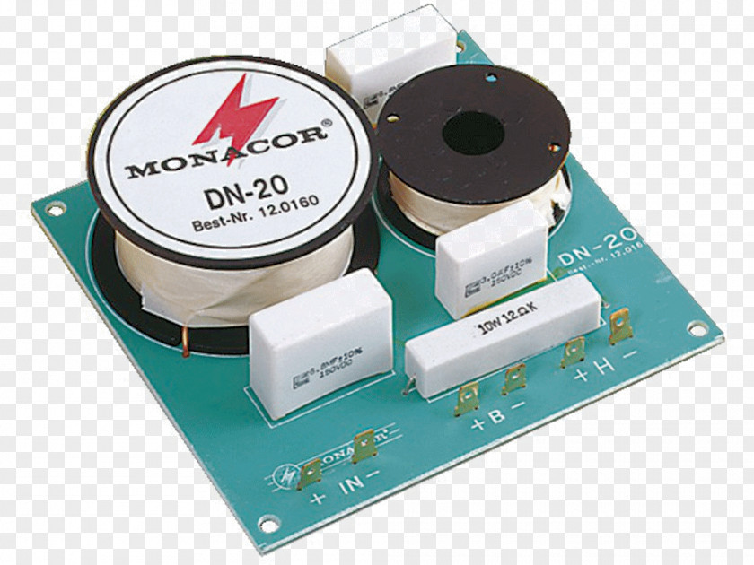 Loudspeaker Crossover Calculator Audio Monacor DN-20 Ohm Electronics PNG