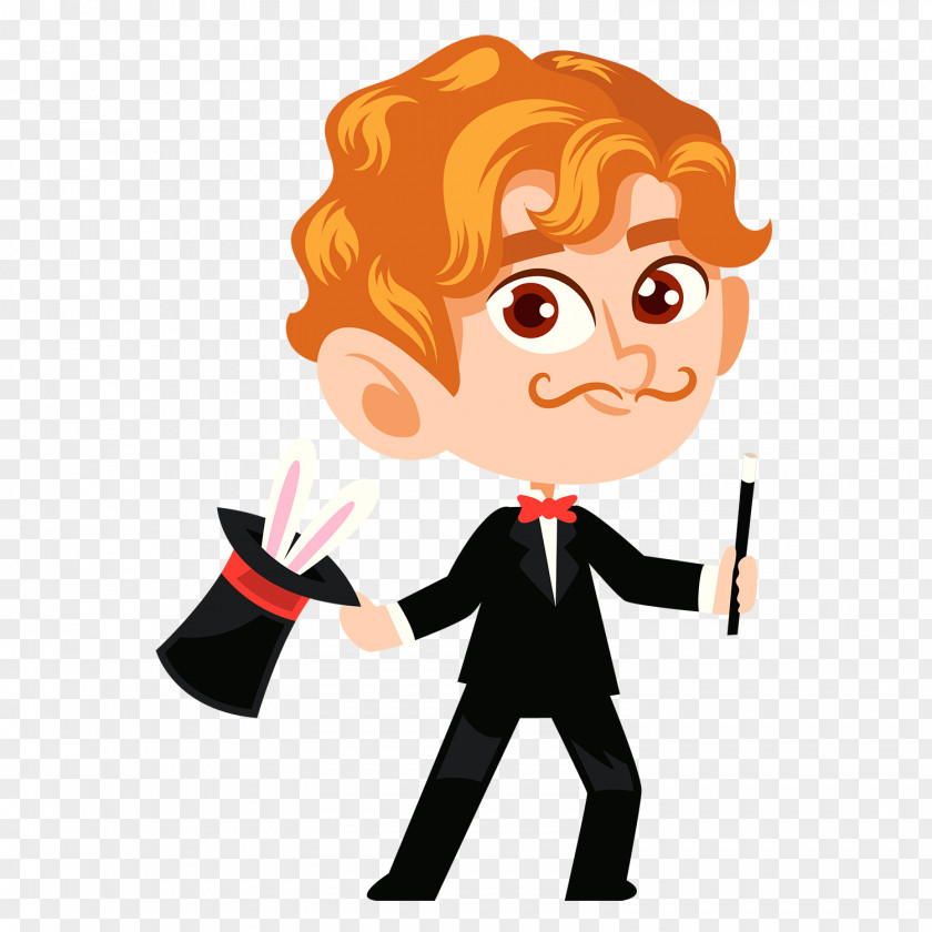 Magician Cartoon Image Design Vector Graphics PNG