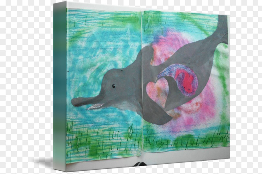 Dolphin Painting Water Bird Beak PNG