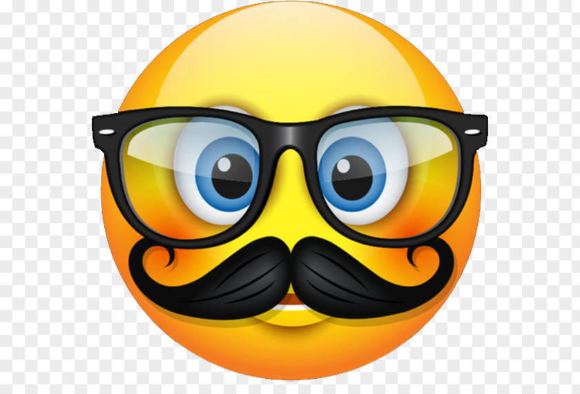 Emoji Smiley Emoticon Moustache Hipster PNG