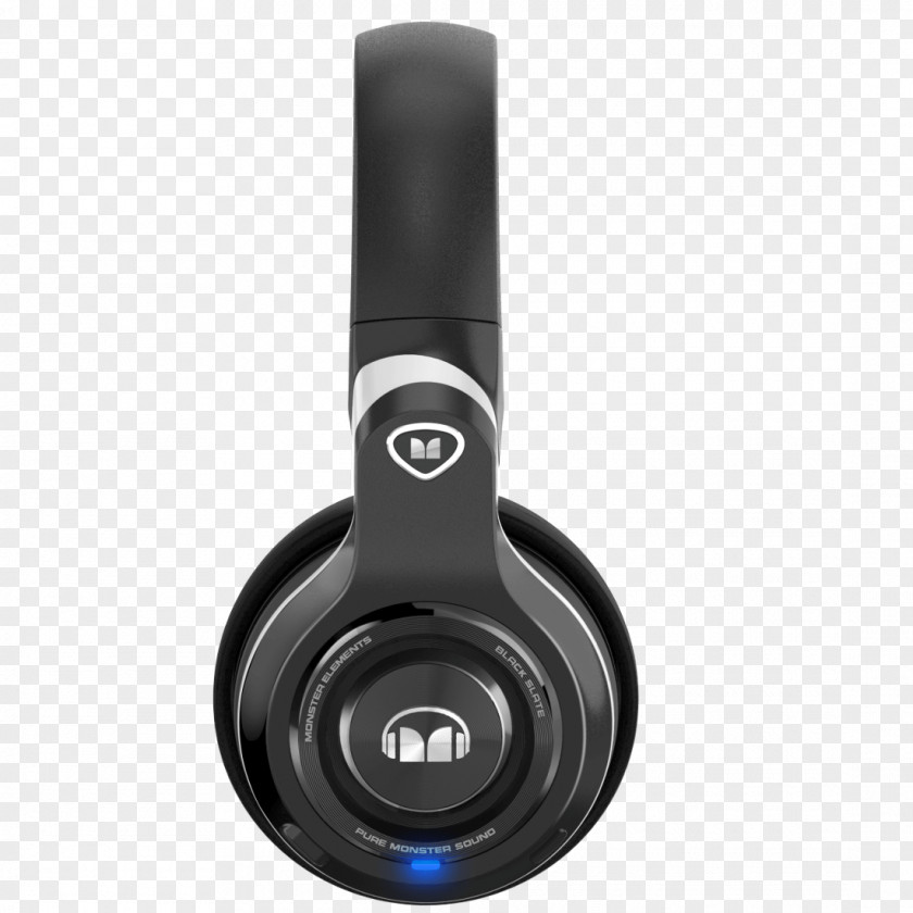 Headphones Monster Elements Over-Ear Cable Wireless Bluetooth PNG
