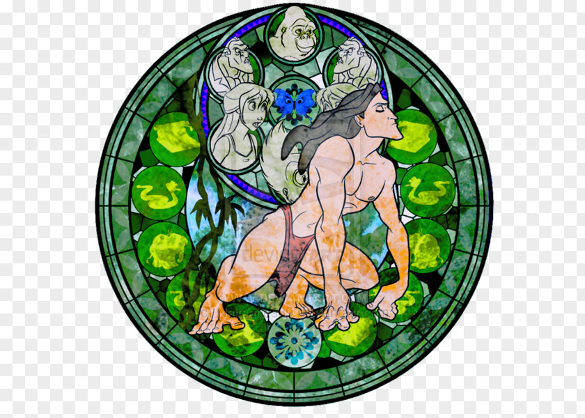 Kingdom Hearts Stained Glass Ariel Belle The Walt Disney Company PNG