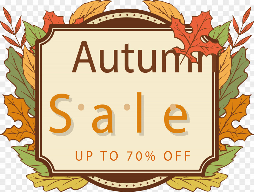 Maple Leaf Decoration Fall Title Box Autumn Icon PNG