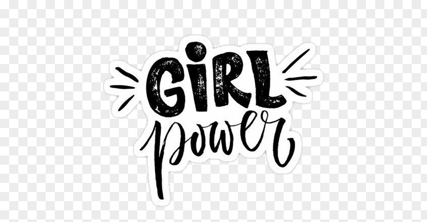 Sticker Girl Power Brand Logo PNG power Logo, femenist clipart PNG