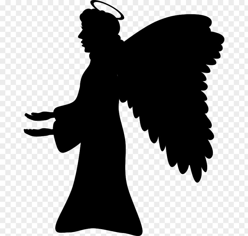 Angel Silhouette Clip Art PNG