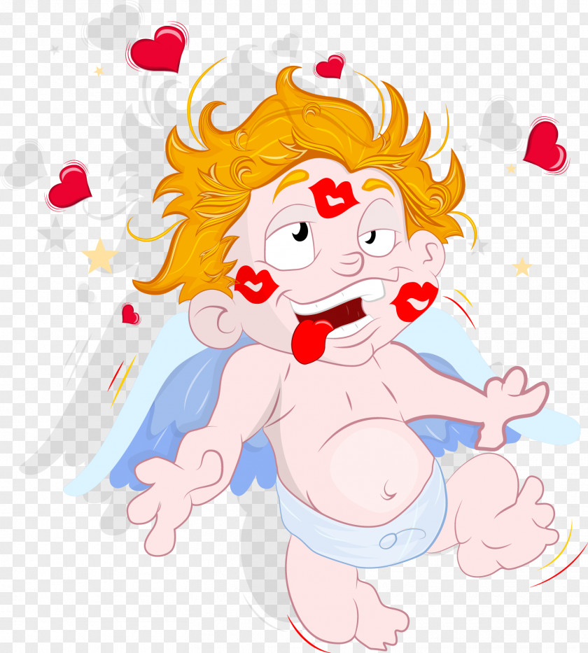 Cartoon Cupid Illustration PNG