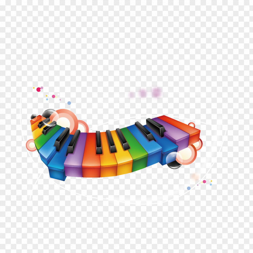Color Cartoon Piano Musical Note Musician PNG