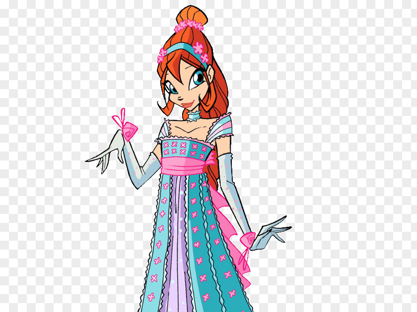 Fairy Princess Bloom Dress Tecna Musa Stella PNG