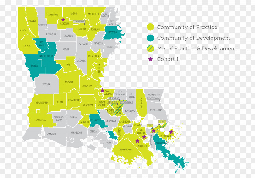 Map Graphic Design Louisiana PNG