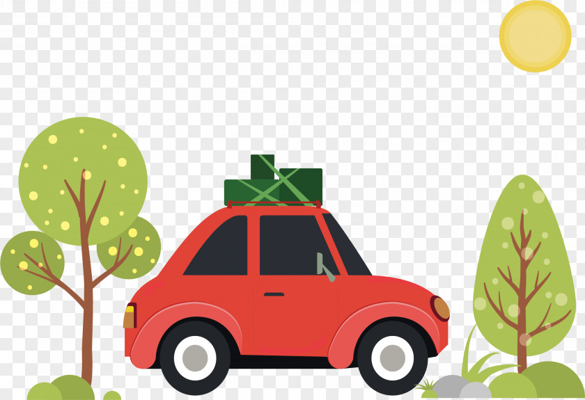 Tree Car Motor Vehicle Service Illustration PNG
