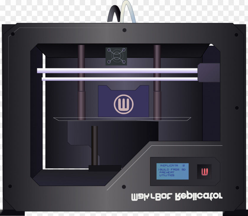 Vector Printer 3D Printing Office PNG