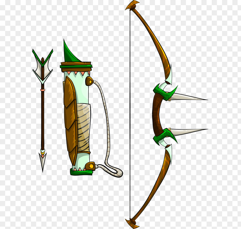 Hand Drawn Bow And Arrow Archery PNG