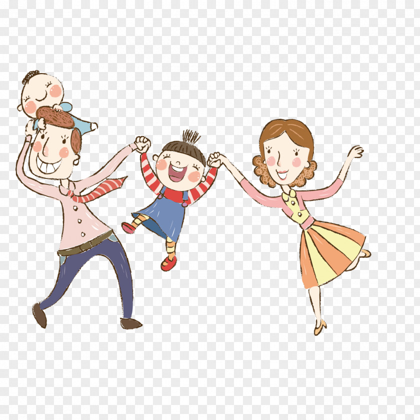 Happy Family Happiness Illustration PNG