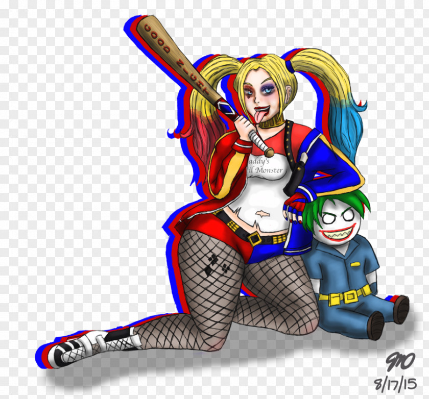 Squad Harley Quinn Joker Penguin Cartoon PNG