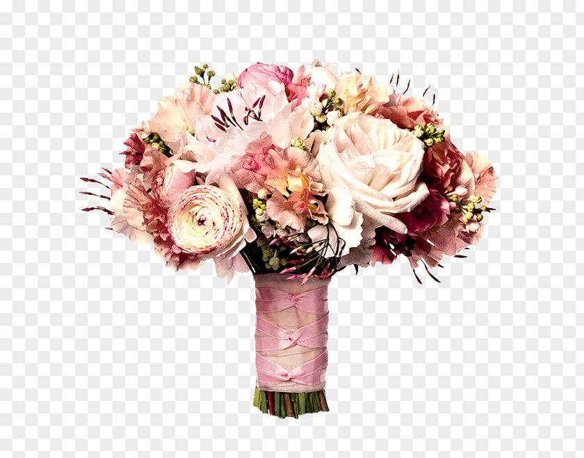 Bride Holding Flowers Pink Flower Bouquet Wedding PNG